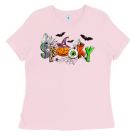 Bubblegum Pink halloween spooky Ladies Tee - Zillion Design Studio