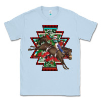 Dusty Blue aztec rodeo christmas Classic Tee - AdoDesignShop