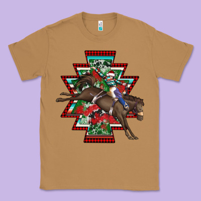 Aztec Rodeo Christmas Classic Tee Designed By Adodesignshop