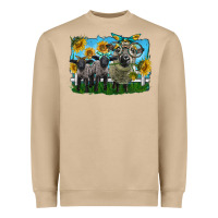 Cute Hempshire Sheep Family Heavyweight Sweatshirt | Teevron