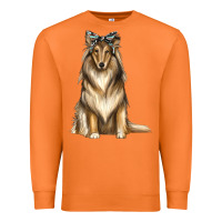 Carrot collie with bandanna Premium Sweatshirt - texasbilliewilder