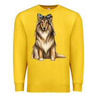 Lemon collie with bandanna Premium Sweatshirt - texasbilliewilder