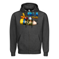 Charcoal Heather pre k dude Zipper Hoodie - BundleAndBundleShop