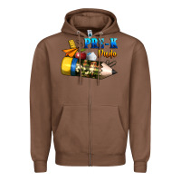 Chestnut pre k dude Zipper Hoodie - BundleAndBundleShop