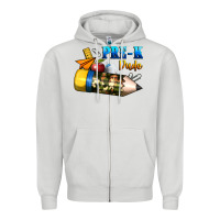 Dove Grey pre k dude Zipper Hoodie - BundleAndBundleShop