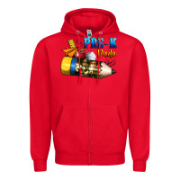 Red pre k dude Zipper Hoodie - BundleAndBundleShop