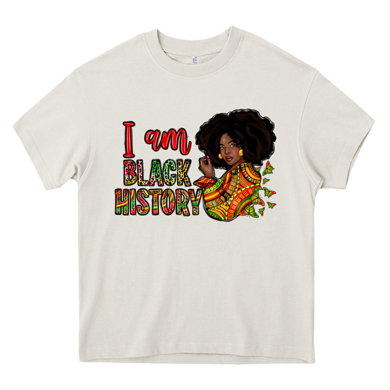 I Am Black History Heavy Core Tee by Zillion Design Studio | Teevron