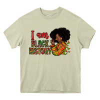 Mossy I am black history Heavy Core Tee - Zillion Design Studio