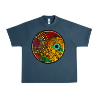 Midnight Navy Juneteenth car coaster Urban Heavy Tee - AdoDesignShop