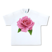White Perfume Delight Rose Urban Heavy Tee - LillyAllenDesigns