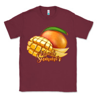 Burgundy Mango Tropical Summer Classic Tee - Jasminsmagicworld