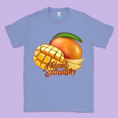 Mango Tropical Summer Classic Tee Designed By Jasminsmagicworld
