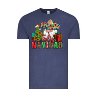Vintage Denim feliz navidad Spanish Christmas Vintage Tee - Jasminsmagicworld