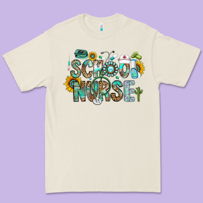 School Nurse Premium Tee Designed By Cowhidedigitalart