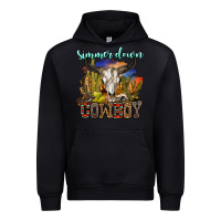 Black simmer down cowboy Urban Hoodie - OliviaCreatesArt