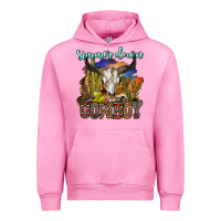 Fuchsia Pink simmer down cowboy Urban Hoodie - OliviaCreatesArt