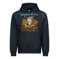 Navy simmer down cowboy Urban Hoodie - OliviaCreatesArt