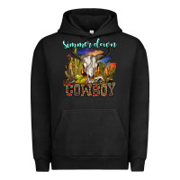 Pigment Black simmer down cowboy Urban Hoodie - OliviaCreatesArt