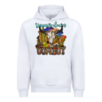 White simmer down cowboy Urban Hoodie - OliviaCreatesArt