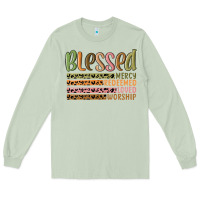 Matcha retro blessed redeemed quotes Long Sleeve Tee - MaliasSmallBusiness