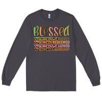 Smoke retro blessed redeemed quotes Long Sleeve Tee - MaliasSmallBusiness