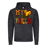 Vintage Black my heart is on that field softball Vintage Hoodie - Jasminsmagicworld