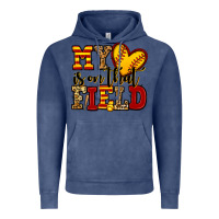 Vintage Denim my heart is on that field softball Vintage Hoodie - Jasminsmagicworld