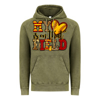 Vintage Olive my heart is on that field softball Vintage Hoodie - Jasminsmagicworld