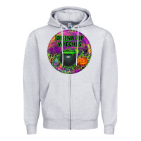 Heather Grey halloween round earrings Zipper Hoodie - BundleAndBundleShop