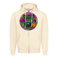 Sandshell halloween round earrings Zipper Hoodie - BundleAndBundleShop