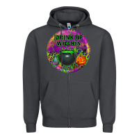 Smoke halloween round earrings Zipper Hoodie - BundleAndBundleShop
