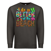 Smoke Life is better at the beach Premium Sweatshirt - NancyCooperArtShop
