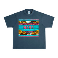 Midnight Navy cowhide leopard sunflowers mama Urban Heavy Tee - BarkalooDesign