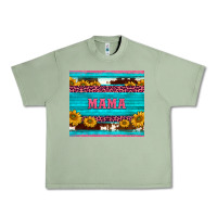 Oil Green cowhide leopard sunflowers mama Urban Heavy Tee - BarkalooDesign