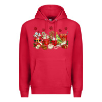 Cardinal Christmas coffee cups Premium Hoodie - texasbilliewilder