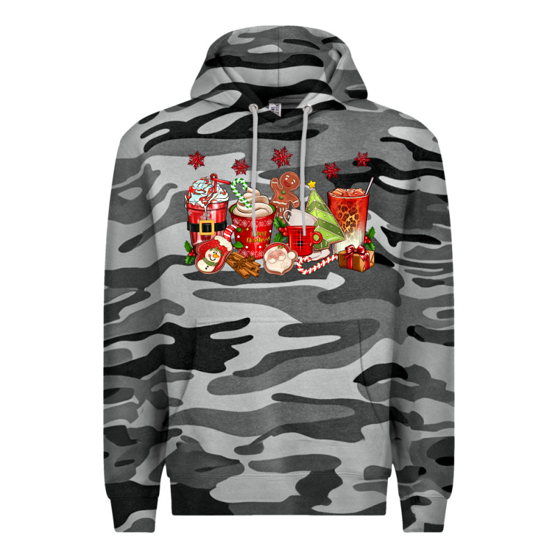 Christmas Coffee Cups Premium Hoodie by texasbilliewilder | Teevron