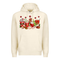Tofu Christmas coffee cups Premium Hoodie - texasbilliewilder