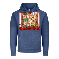 Vintage Denim valentines day playing cards Vintage Hoodie - AdoDesignShop