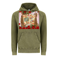 Vintage Olive valentines day playing cards Vintage Hoodie - AdoDesignShop
