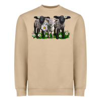 Mushroom baby sheeps with daisies Heavyweight Sweatshirt - LillyAllenDesigns