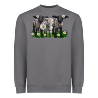 Storm baby sheeps with daisies Heavyweight Sweatshirt - LillyAllenDesigns