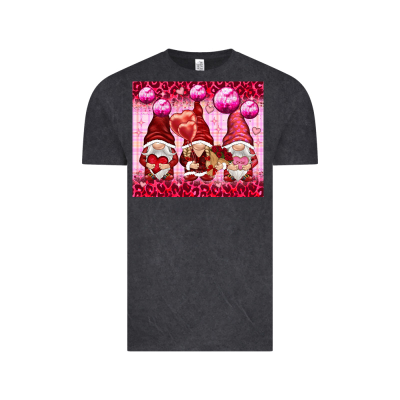 Valentines Gnomies With Leopard Vintage Tee by NancyCooperArtShop | Teevron
