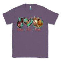 Lavender Peace Love Cows Classic Tee - Jasminsmagicworld