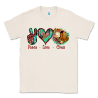 Natural Peace Love Cows Classic Tee - Jasminsmagicworld