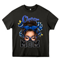 Asphalt cheer mom messy bun Heavy Core Tee - texasbilliewilder