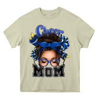 Mossy cheer mom messy bun Heavy Core Tee - texasbilliewilder