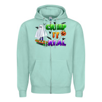 Seafoam creep it real Zipper Hoodie - BundleAndBundleShop