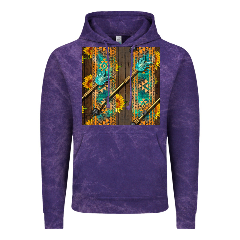 Aztec And Sunflowers Vintage Hoodie by BundleAndBundleShop | Teevron