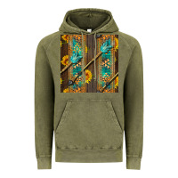 Vintage Olive aztec and sunflowers Vintage Hoodie - BundleAndBundleShop