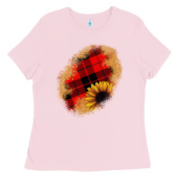Sunflower Christmas Patch Ladies Tee | Teevron